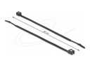 Delock Kabelbinder - selbstschneidend, Breite 4,8 mm - 20 cm - Schwarz (Packung mit 50)