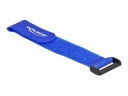 Delock Klettverschluss-Cinchkabelbinder - 19 cm - Blau (Packung mit 5)