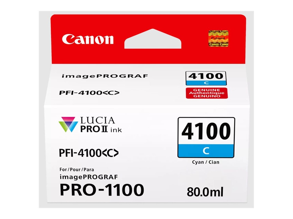 Canon PFI-4100 C - 80 ml - Cyan - original - hängende Box