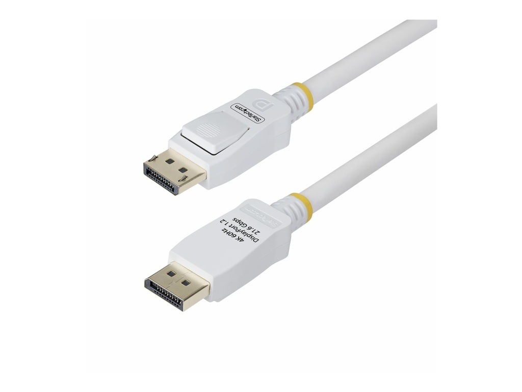 StarTech.com 6ft White VESA Certified DisplayPort 1.2 Cable with Latches - DisplayPort-Kabel - DisplayPort (M)