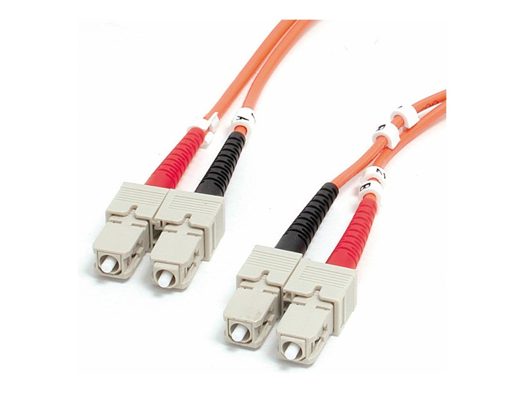 StarTech.com 2m SC/SC (UPC) OM1 Multimode Glasfaser Patchkabel, 10Gbps - Netzwerkkabel - SC multi-mode (M)
