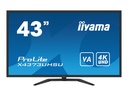 Iiyama ProLite X4373UHSU-B1 - LED-Monitor - 109.2 cm (43")