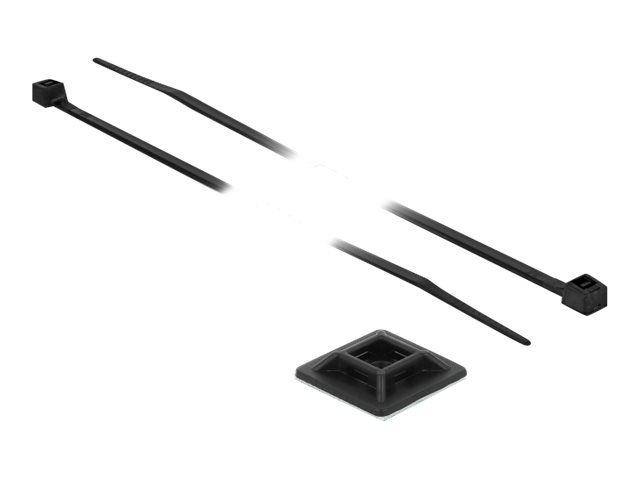 Delock Kabelbinderhalterung - Schwarz