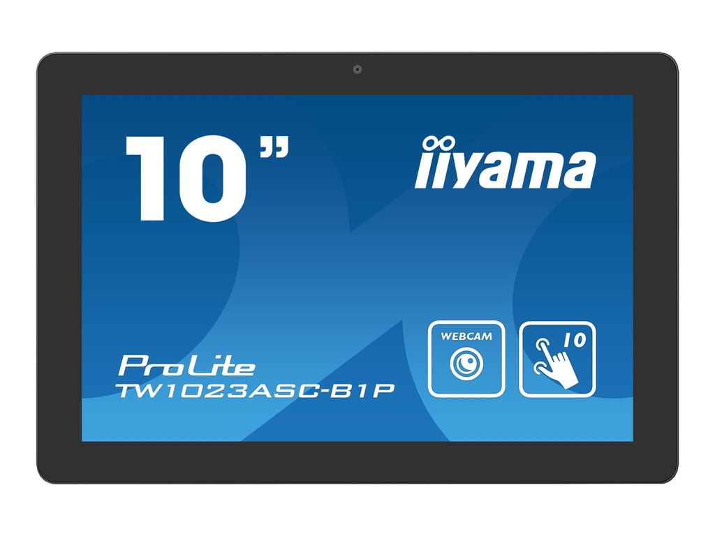 Iiyama ProLite TW1023ASC-B1P - Android-PC - Touchpanel-PC - 1 RK3288 / 1.8 GHz - RAM 2 GB - SSD - eMMC 16 GB - Cortex-A17 - 1GbE - WLAN: 802.11b/g/n, Bluetooth 4.0 - Android 8.1 (Oreo)