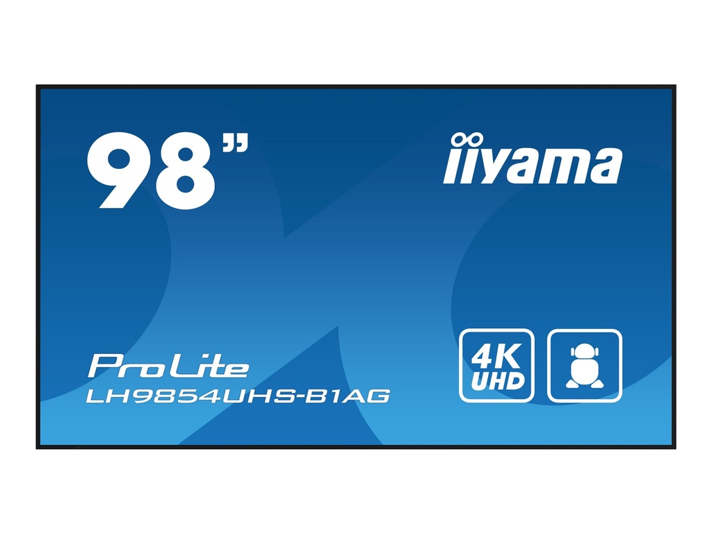 Iiyama LH9854UHS-B1AG - 249 cm (98") Diagonalklasse LH54 Series LCD-Display mit LED-Hintergrundbeleuchtung - interaktive Digital Signage - mit mit SoC Mediaplayer - 4K UHD (2160p)