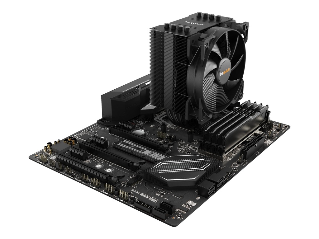 Be Quiet! Pure Rock 2 - Prozessor-Luftkühler - (für: LGA1150, LGA1151, LGA1155, LGA1200, LGA1700, LGA2011-3 (Square ILM)
