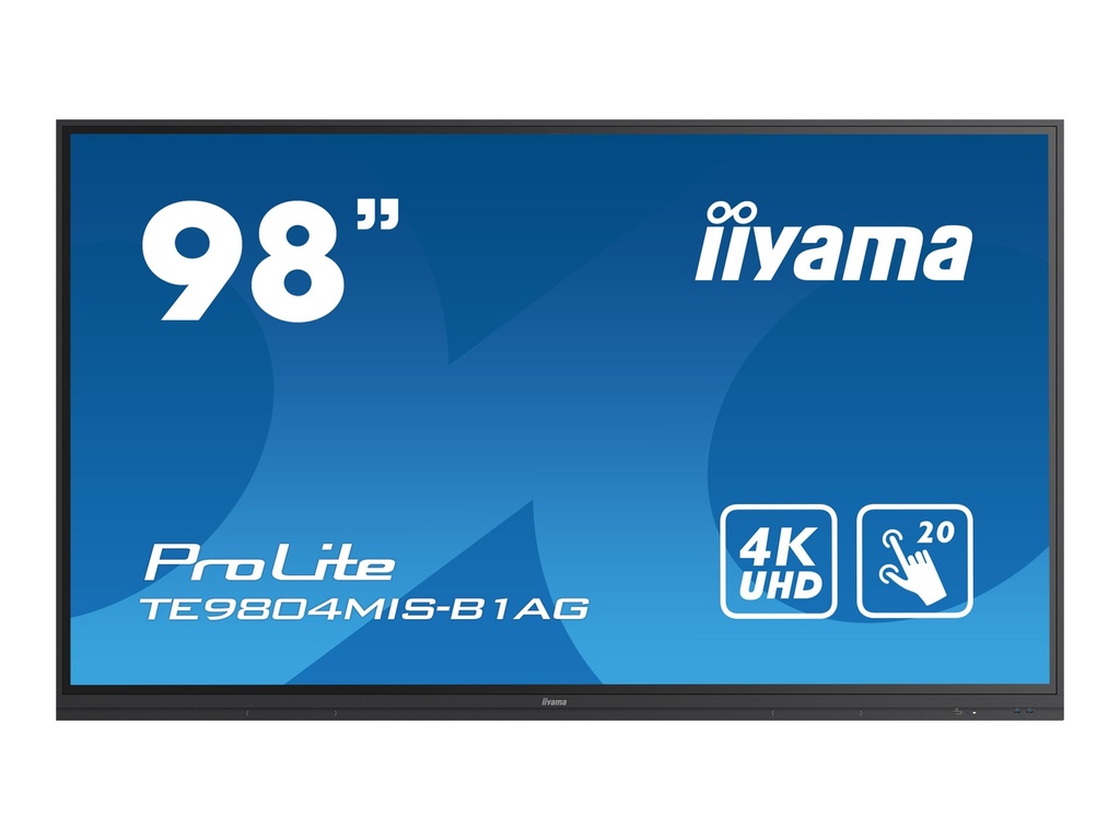 Iiyama ProLite TE9804MIS-B1AG - 249 cm (98") Diagonalklasse LCD-Display mit LED-Hintergrundbeleuchtung - interaktive Digital Signage - mit Integrierter Media-Player und Touchscreen (Multi-Touch)