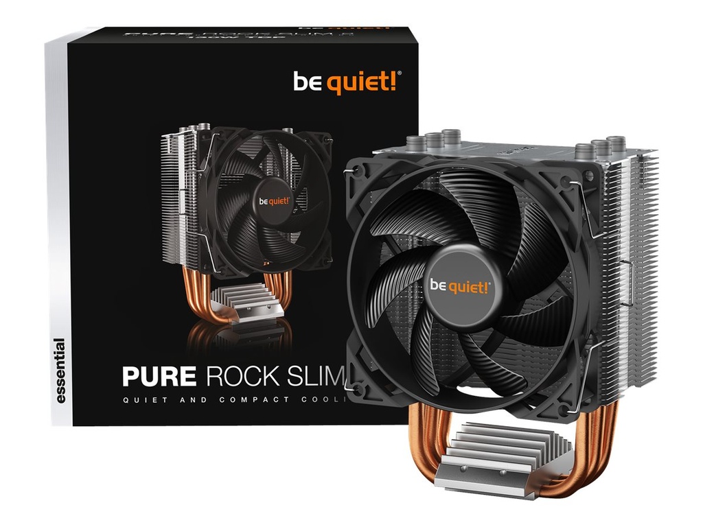 [BK030] Be Quiet! Pure Rock Slim 2 - Prozessor-Luftkühler - (für: LGA1150, LGA1151, LGA1155, LGA1200, LGA1700, AM4, AM5)
