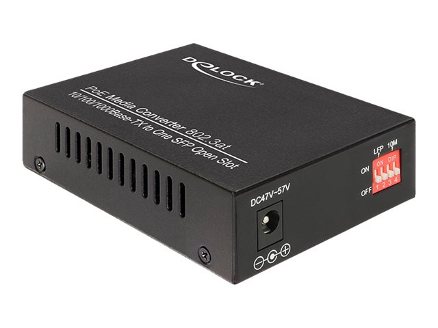 Delock Gigabit Ethernet Media Converter - Medienkonverter - 1GbE - 10Base-T, 100Base-TX, 1000Base-T, 1000Base-X - SFP (mini-GBIC)