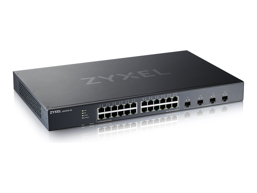ZyXEL XGS1935 Series XGS1935-28 - Switch - verwaltet - L3 Lite - Smart - 24 x 10/100/1000 + 4 x 10 Gigabit SFP+ (Uplink)