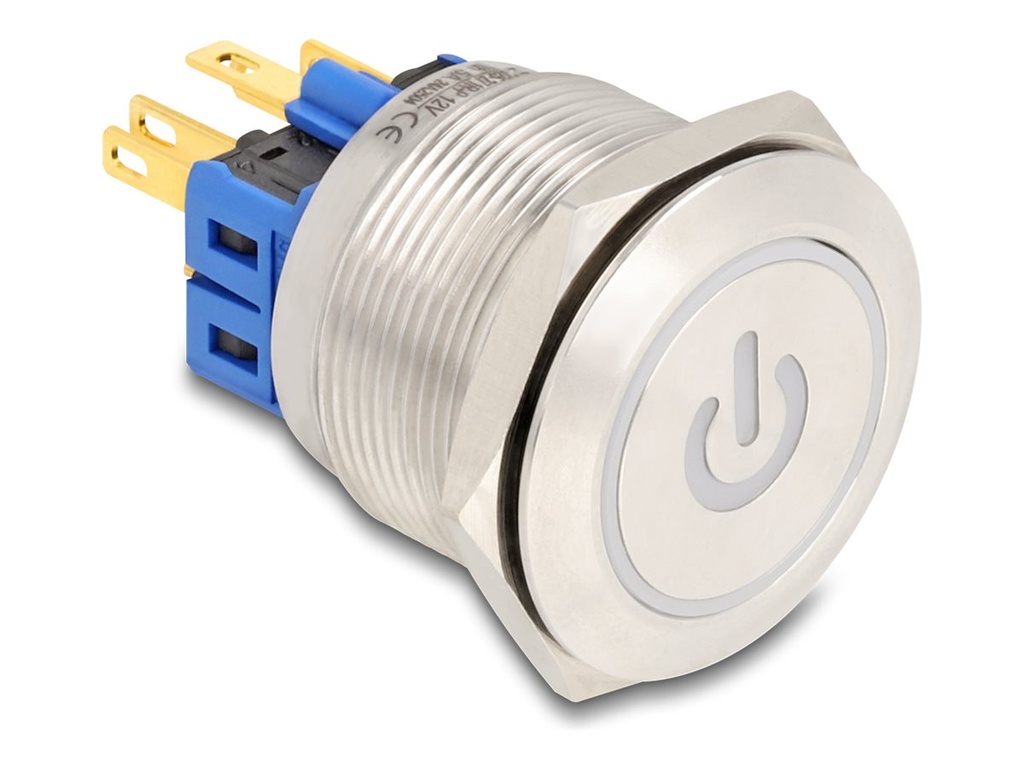 Delock Drücktaster - für 25 mm Installation