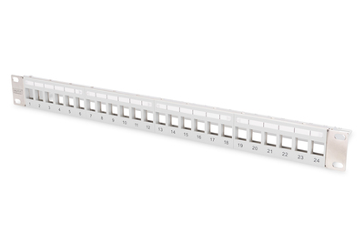 DIGITUS Modulares Patchpanel für Keystone Jacks 1HE - unbestückt