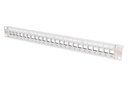 DIGITUS Modulares Patchpanel für Keystone Jacks 1HE - unbestückt