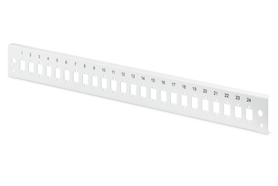 DIGITUS LWL Frontblende, 1HE, Schnellverschluss, 24x LC DX, SC SX, E2000 SX