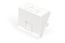 DIGITUS Frontplatte, 1-Port, 45 x 45 mm, abgewinkelt, für Rahmen DN-93802-5-SH