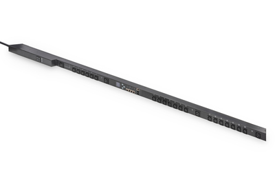 DIGITUS Smart - Steckdosenleiste (Rack - einbaufähig) - Überschaltung und Schaltung der Ausgänge - Wechselstrom 230 V - 8000 Watt - 7300 VA - 1-phasig - Ethernet 10/100, serial - Eingabe, Eingang IEC 60309 32A - Ausgangsanschlüsse: 24 (4 x IEC 60320 C19, 20 x IEC 60320 C13)