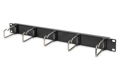 DIGITUS Kabelrangierpanel mit Stahlbügeln für 482,6 mm (19")-Schränke, 1HE