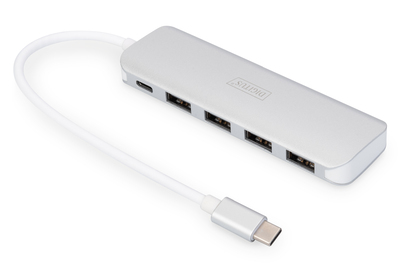 DIGITUS USB Typ-C 4-Port Hub (USB 3.0) + PD