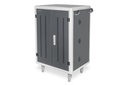 DIGITUS Mobiler Ladeschrank für 30 Notebooks / Tablets bis 15,6 Zoll, Datensynchronisation, UV-C, USB-A