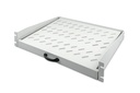 DIGITUS Ausziehbarer Fachboden zum Festeinbau an den vorderen 483 mm (19")-Profilschienen