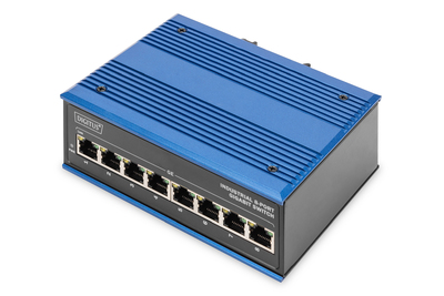 DIGITUS 8 Port Gigabit Ethernet Netzwerk Switch, Industrial, Unmanaged