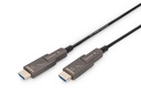 DIGITUS 4K - HDMI AOC Hybrid Glasfaserkabel mit 20m abnehmbaren Stecker