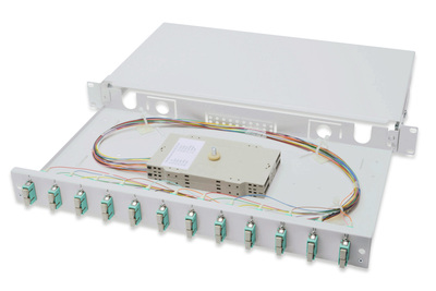 DIGITUS LWL Spleißbox, bestückt, SC, OM3