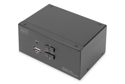 [DS-12862] DIGITUS KVM-Switch, 2 Port, Dual Display, 4K, DisplayPort®