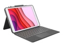 Logitech Combo Touch - Tastatur und Foliohülle - mit Trackpad - hintergrundbeleuchtet - Apple Smart connector - AZERTY - Französisch - Oxford Gray - für Apple 10.9-inch iPad (10. Generation)