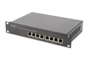 DIGITUS 10" Gigabit 8-Port Unmanaged PoE+ Switch