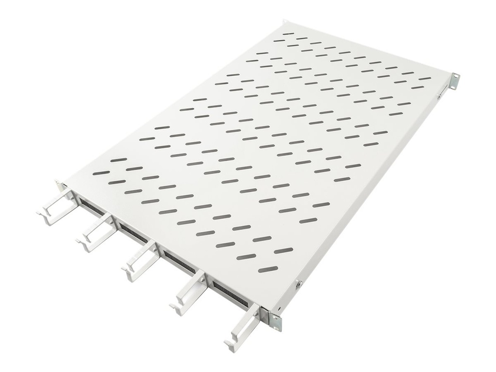 DIGITUS Rack - Regal - mit Kabelmanagement - Hellgrau, RAL 7035 - 1U - 48.3 cm (19")