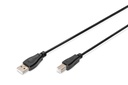 DIGITUS USB-A  USB-B Anschlusskabel, 1m