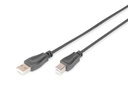 DIGITUS USB-A  USB-B Anschlusskabel, 0,5m