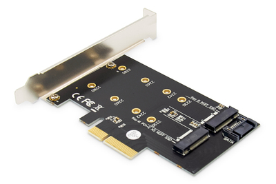 DIGITUS M.2 NGFF / NVMe SSD PCI Express 3.0 (x4) Add-On Karte