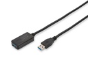 DIGITUS Aktives USB 3.0 Verlängerungskabel, 5m