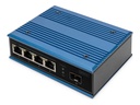 DIGITUS Switch - industriell - unmanaged - 4 x 10/100 (PoE+)