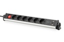 DIGITUS 6-fach Office-Steckdosenleiste mit 3x USB-Anschlüssen