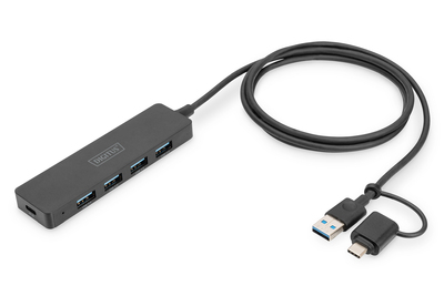 [DA-70236] DIGITUS USB 3.0 Hub 4-Port, Slim Line