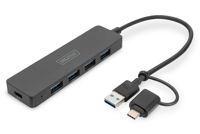 [DA-70235] DIGITUS USB 3.0 Hub 4-Port, Slim Line