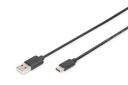 DIGITUS USB-C Anschlusskabel, USB-A - USB-C