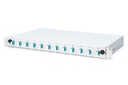 DIGITUS LWL Spleißbox, 1HE, bestückt, 12x LC DX, OM3