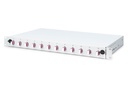 DIGITUS LWL Spleißbox, 1HE, bestückt, 12x LC DX, OM4