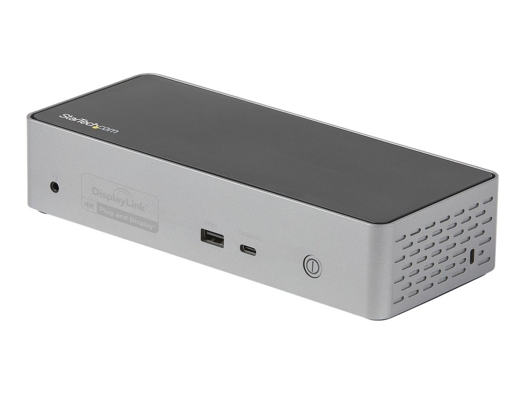 [DK31C4DPPDUE] StarTech.com USB-C Dock, 4K 60Hz Quad Monitor DisplayPort & HDMI, Universal USB C Docking Station with 100W Power Delivery Charging, USB Hub w/ 1x USB Type-C & 3x USB-A, Ethernet, Audio - Thunderbolt 3 Compatible (DK31C4DPPDUE)