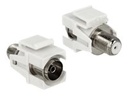Delock Antennenadapter - IEC-Anschluss weiblich zu F-Stecker weiblich