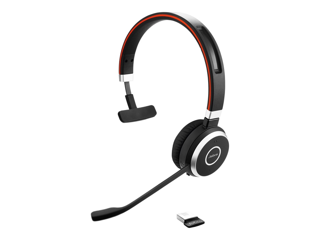 Jabra Evolve 65 MS mono - Headset - On-Ear - konvertierbar