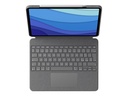 Logitech Combo Touch - Tastatur und Foliohülle - mit Trackpad - hintergrundbeleuchtet - Apple Smart connector - QWERTY - Italienisch - Sand - für Apple 11-inch iPad Pro (1. Generation, 2. Generation, 3. Generation)