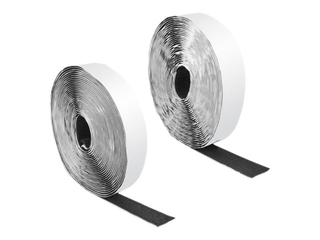 Delock Klettverschluss - 10 m - Schwarz