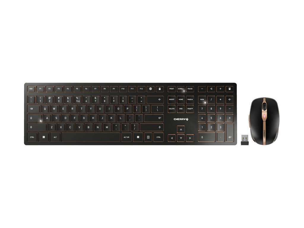Cherry DW 9100 SLIM - Tastatur-und-Maus-Set - kabellos