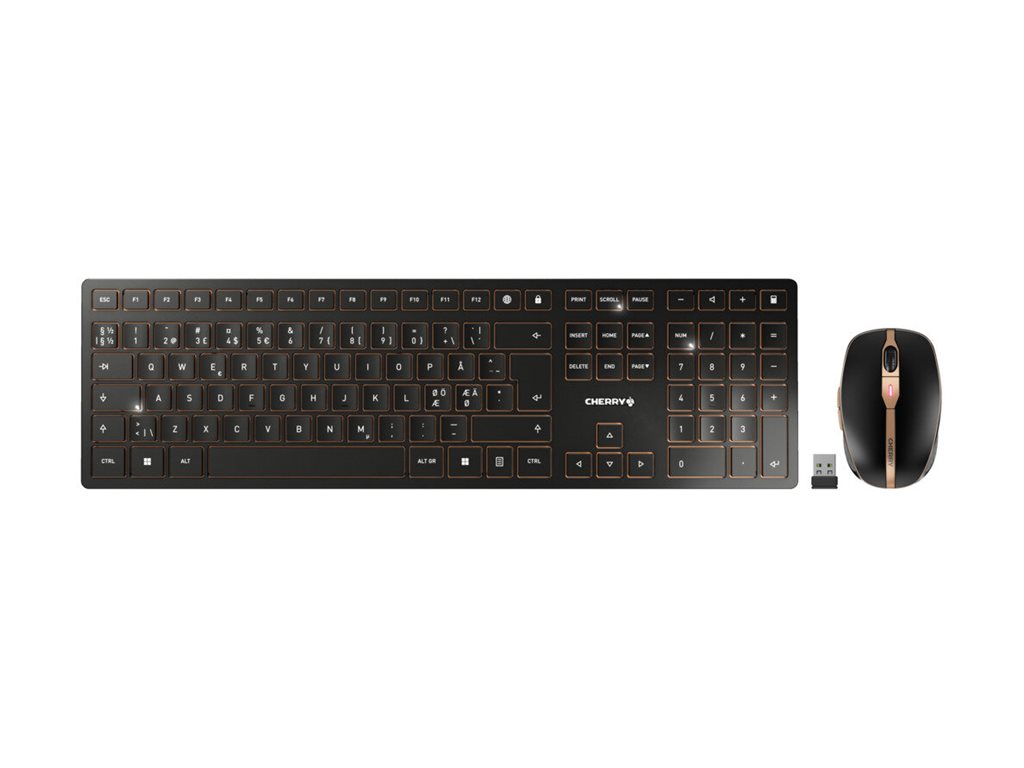 Cherry DW 9100 SLIM - Tastatur-und-Maus-Set - kabellos
