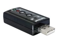 Delock Soundkarte - 24-Bit - 96 kHz - 7.1 - USB 2.0